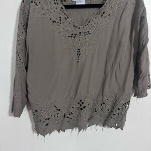 Elegant Lace Trim Women Top